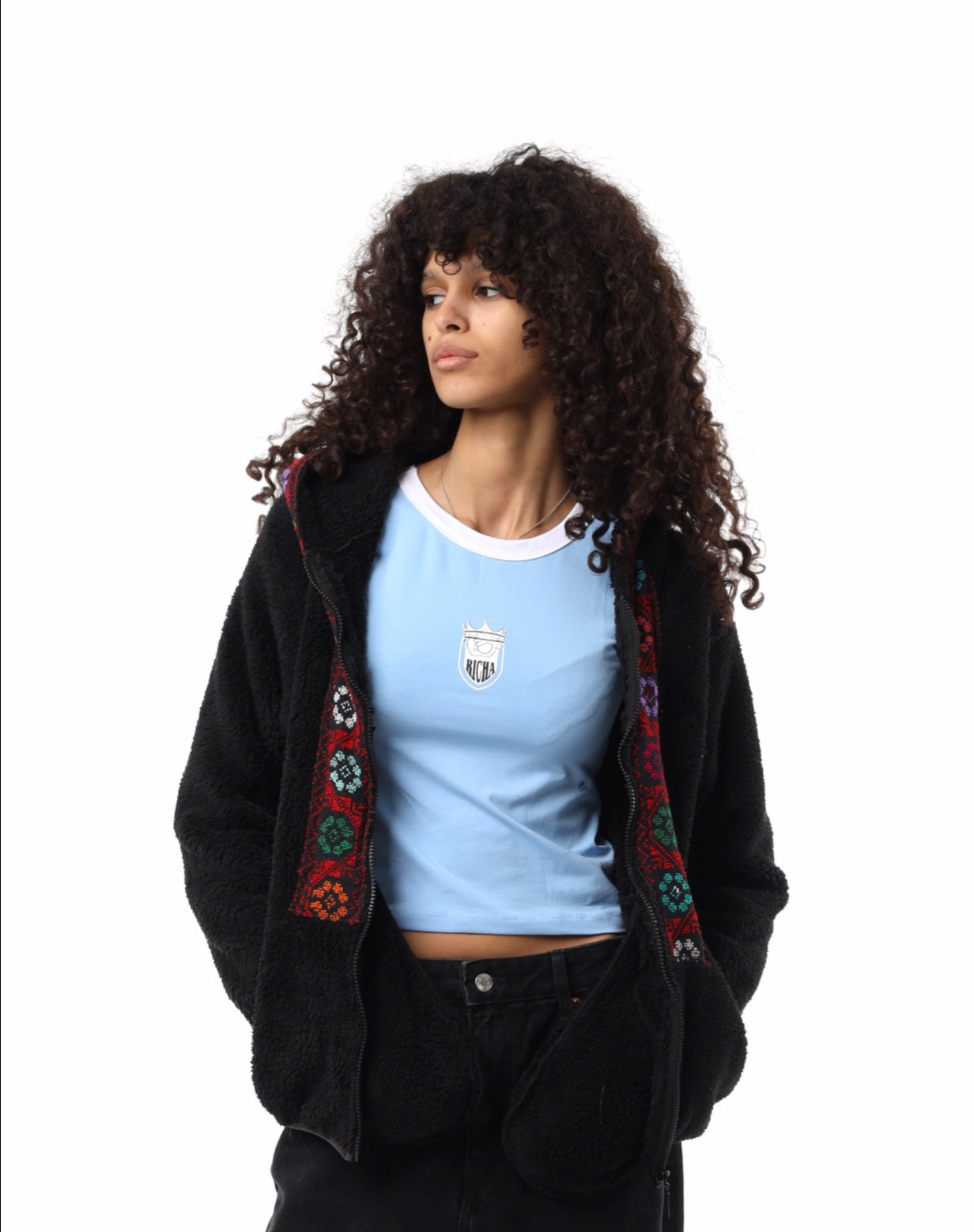 RICHA Tank Top - BLUE/WHITE