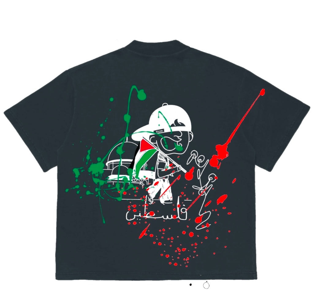 Palestine Grey T-shirt