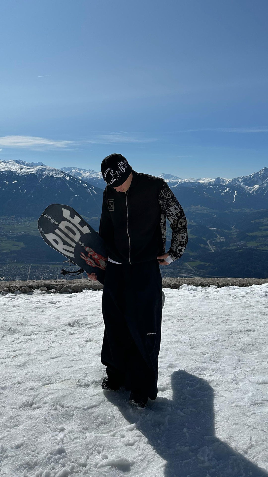 RIQSHA Tracksuit Jacket- Black/Beige