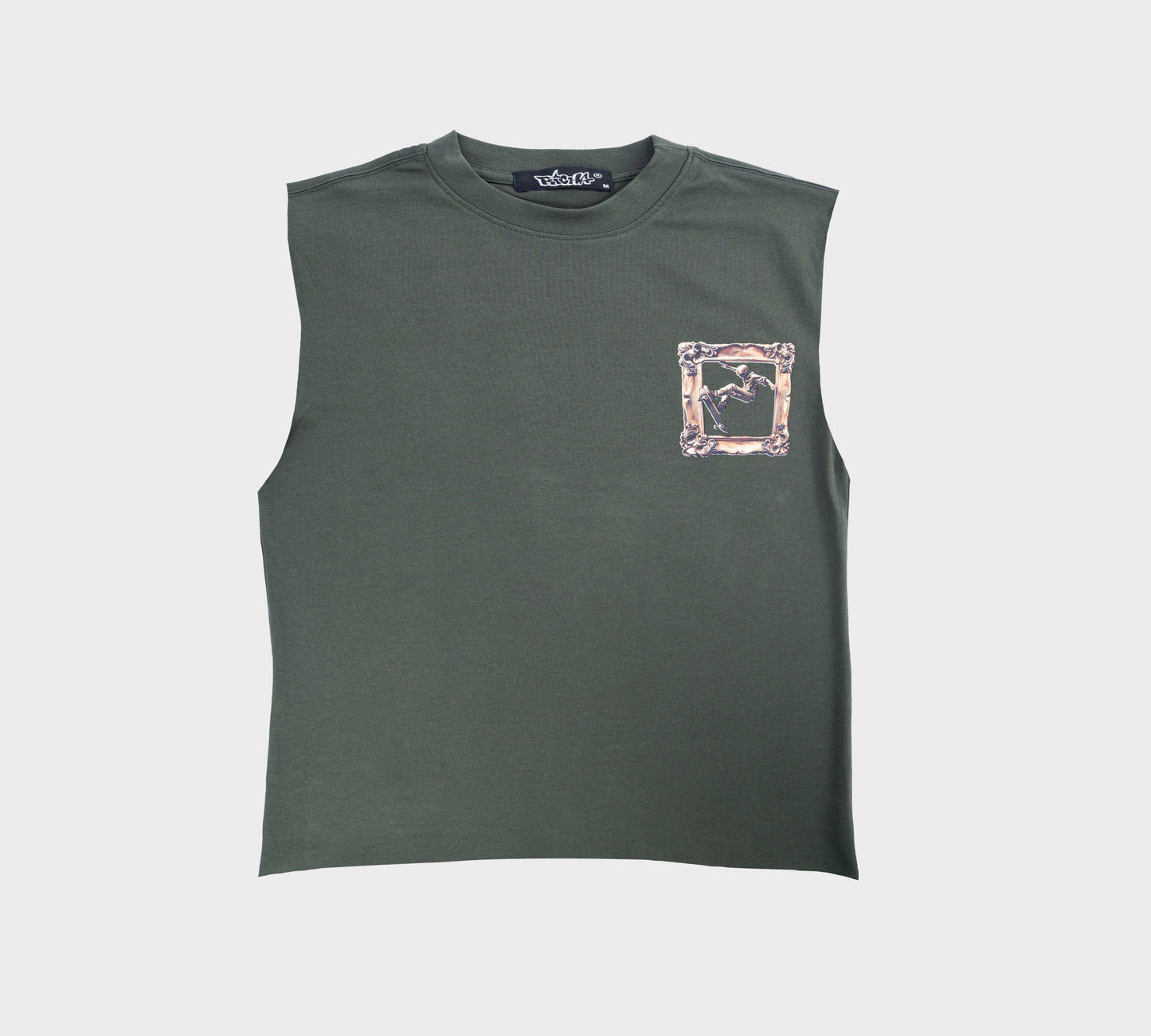 Skate Frame Muscle Tee/ Green