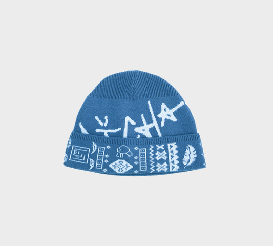 RIQSHA Knit Beanie- Blue