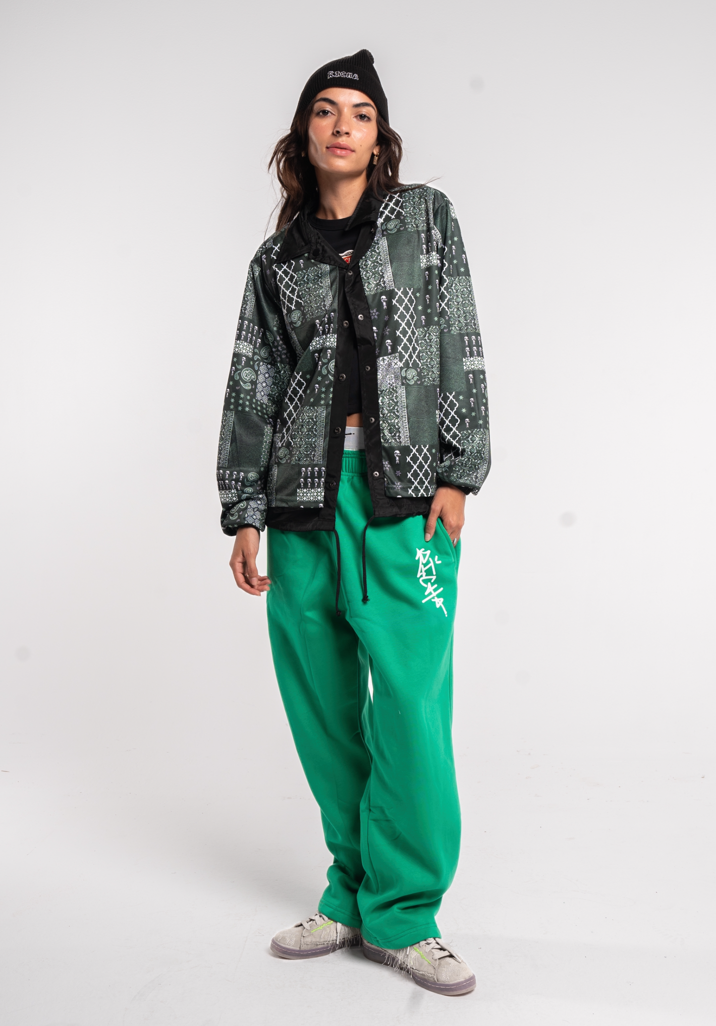Green Richa Sweatpants