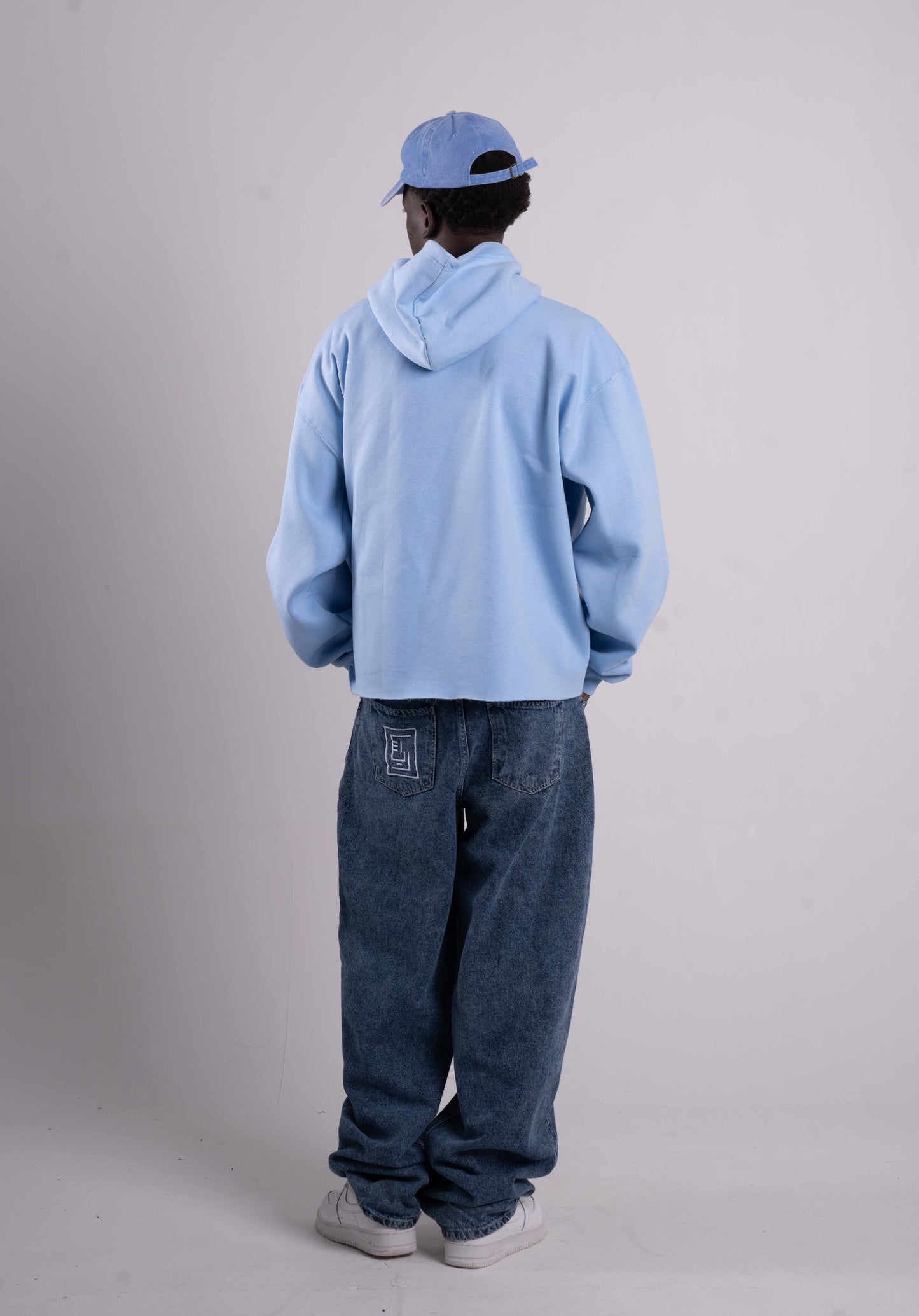 Blue Basic Hoodie