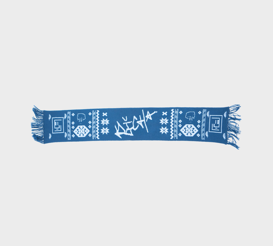 RIQSHA Knit Scarf- Blue