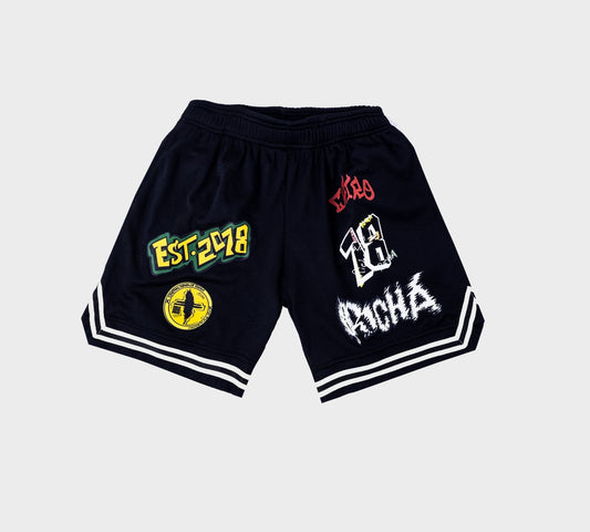 6Patch Basketball Shorts - Black