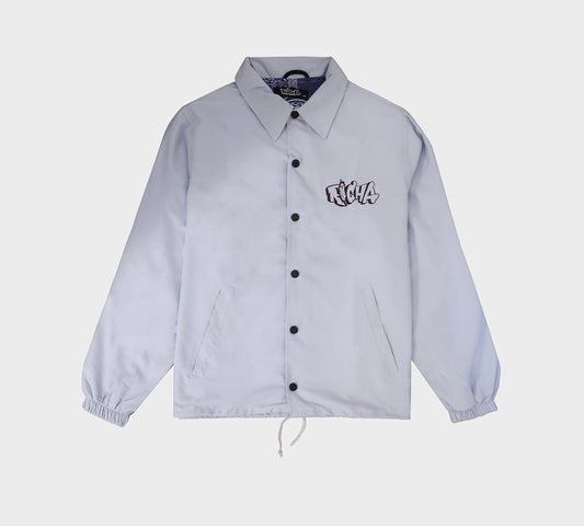 Moroccan Richa Paisley Coach Jacket- Grey