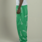 Patterned Green Richa Sweatpants