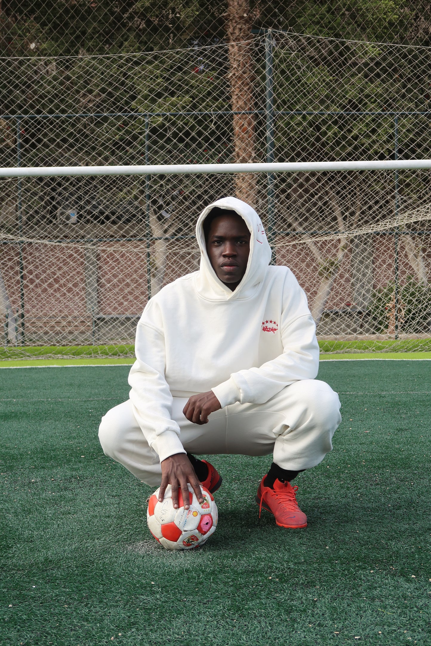 ♥︎ = ⚽︎ Richa Heavyweight Hoodie - Off White