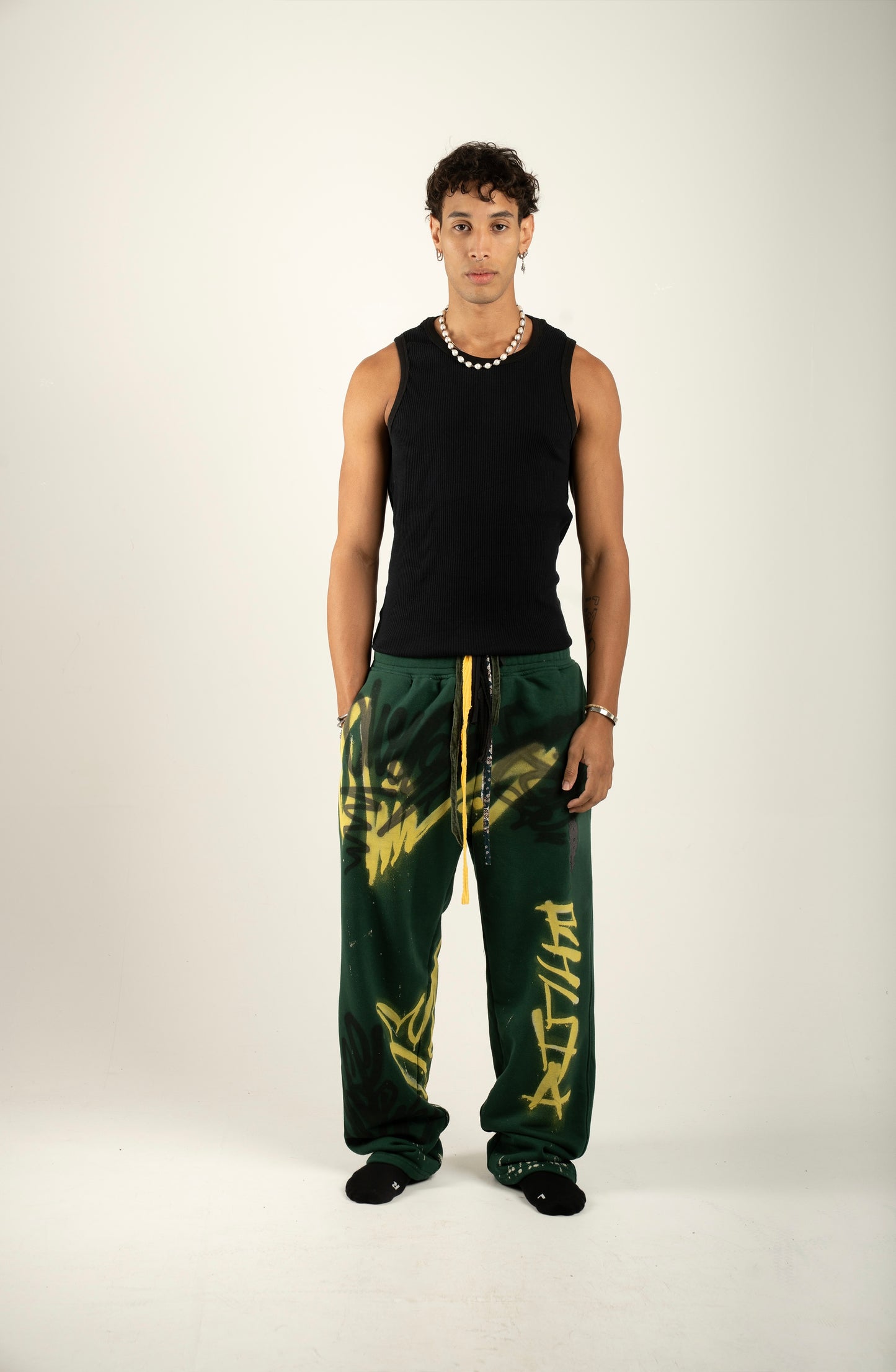 BRAZIL RICHA X TOXIK SWEATPANTS - OLIVE GREEN