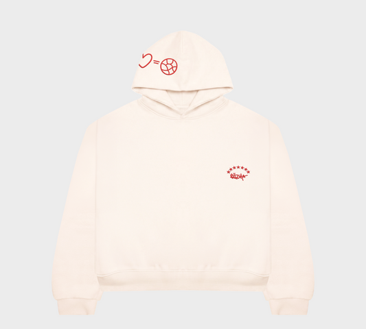 ♥︎ = ⚽︎ Richa Heavyweight Hoodie - Off White