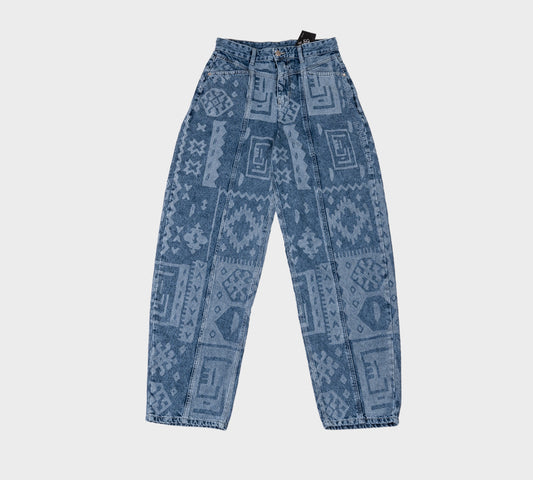RIQSHA Pattern Denim Pants