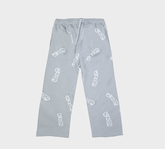 Patterned Grey Richa Sweatpants