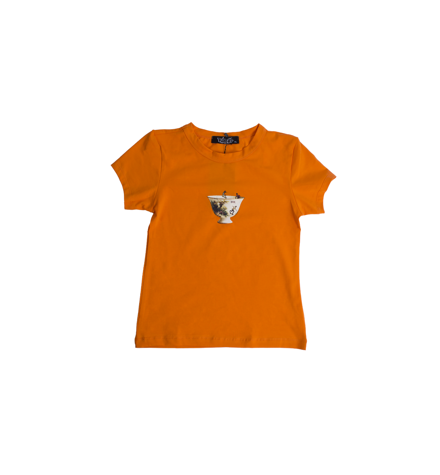 Richa Pot Baby Tee- Orange