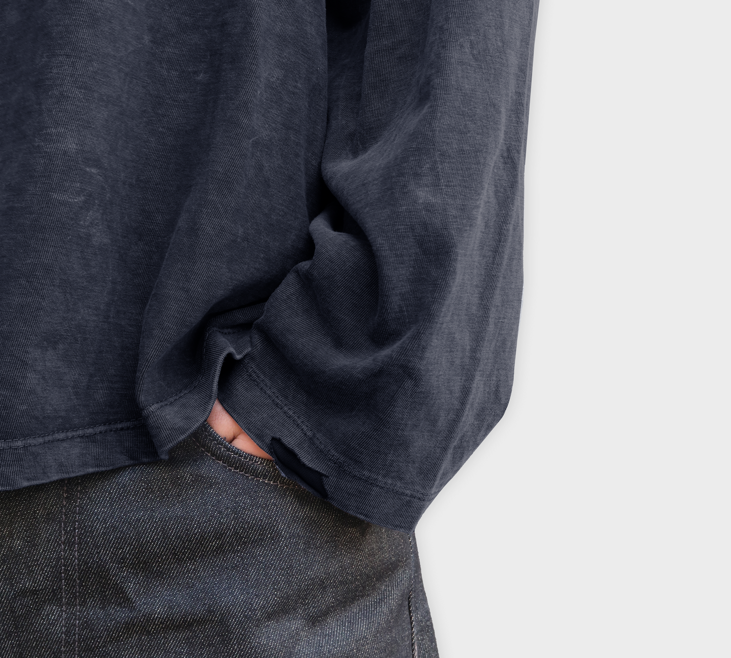 Richa ® Drink Distressed LS - Washed Grey