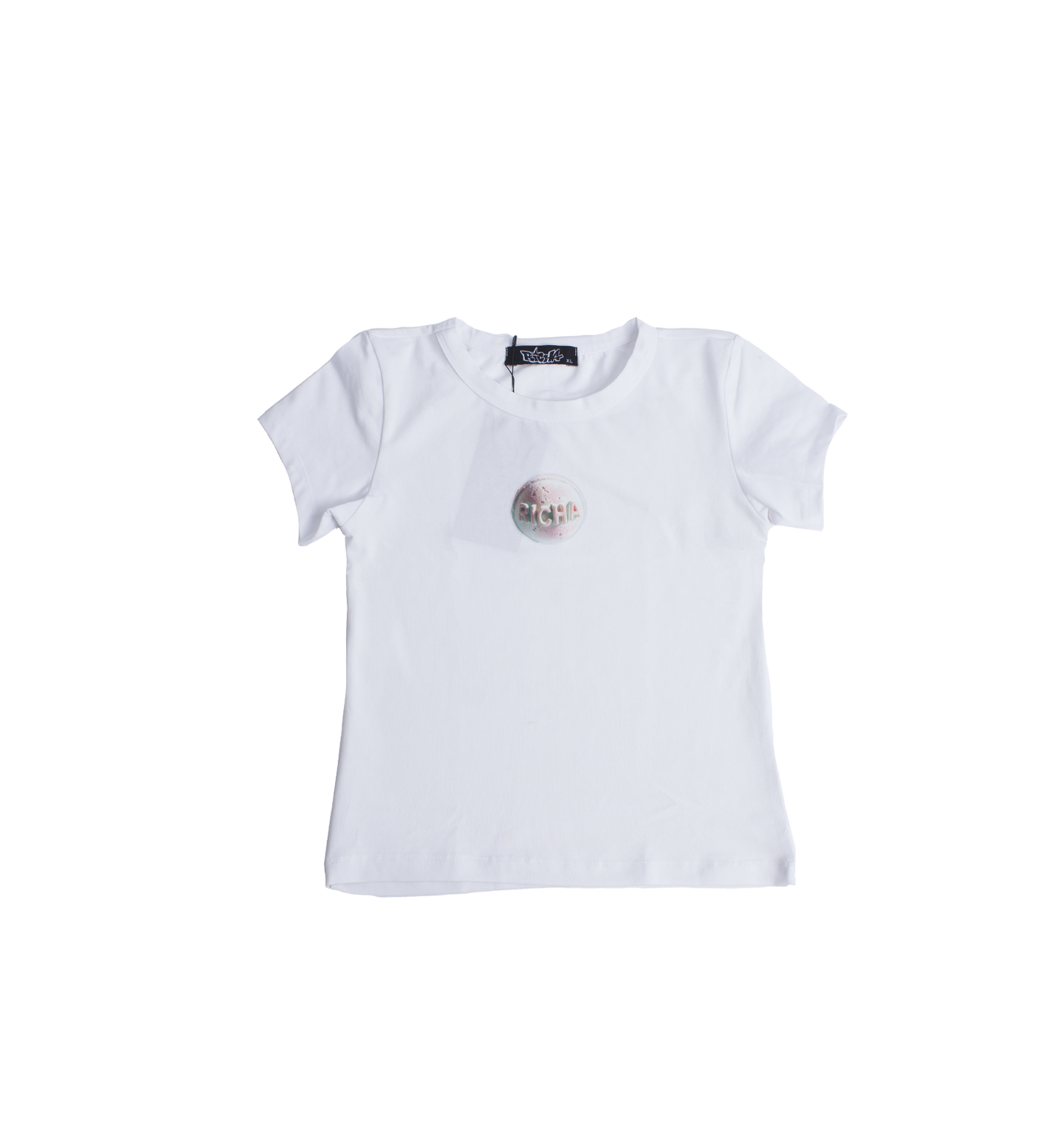 Bath Bomb Baby Tee- White