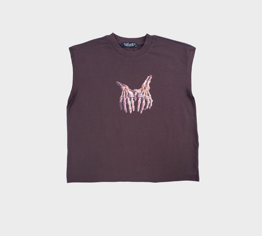 Mummy Drip Muscle Tee/ Brown