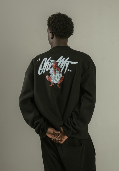 r&R®23 Black Crewneck