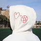 ♥︎ = ⚽︎ Richa Heavyweight Hoodie - Off White