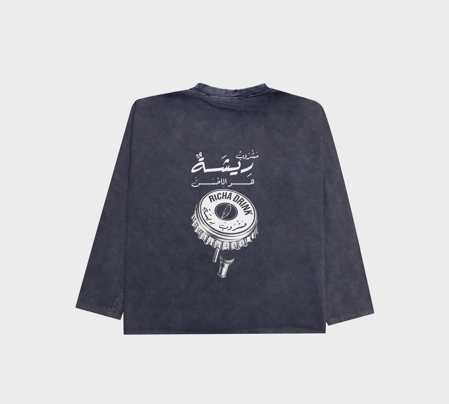 Richa ® Drink Distressed LS - Washed Grey