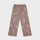 Patterned Brown Richa Sweatpants