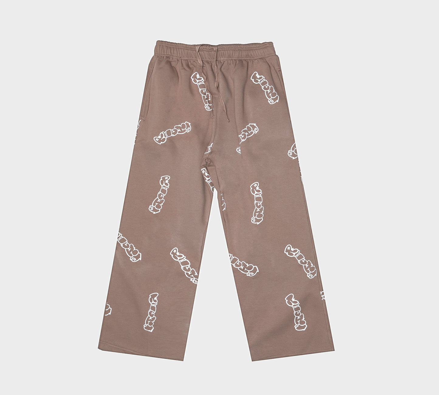 Patterned Brown Richa Sweatpants