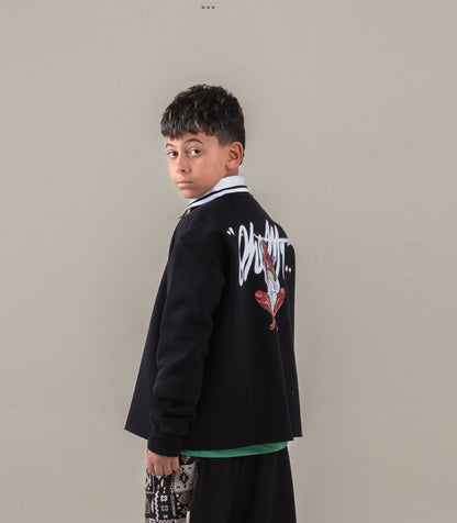 r&R®23 Black Crew Neck