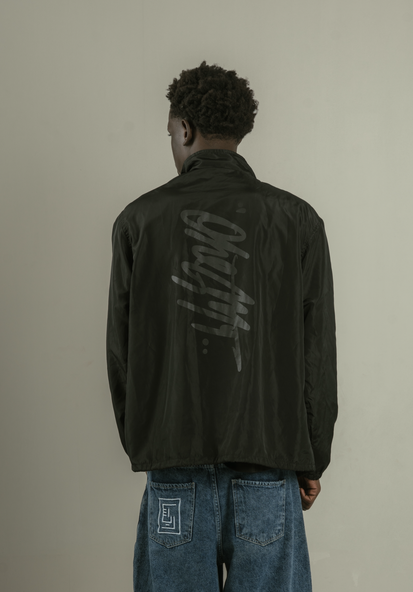 Moroccan Richa Paisley Coach Jacket- Black