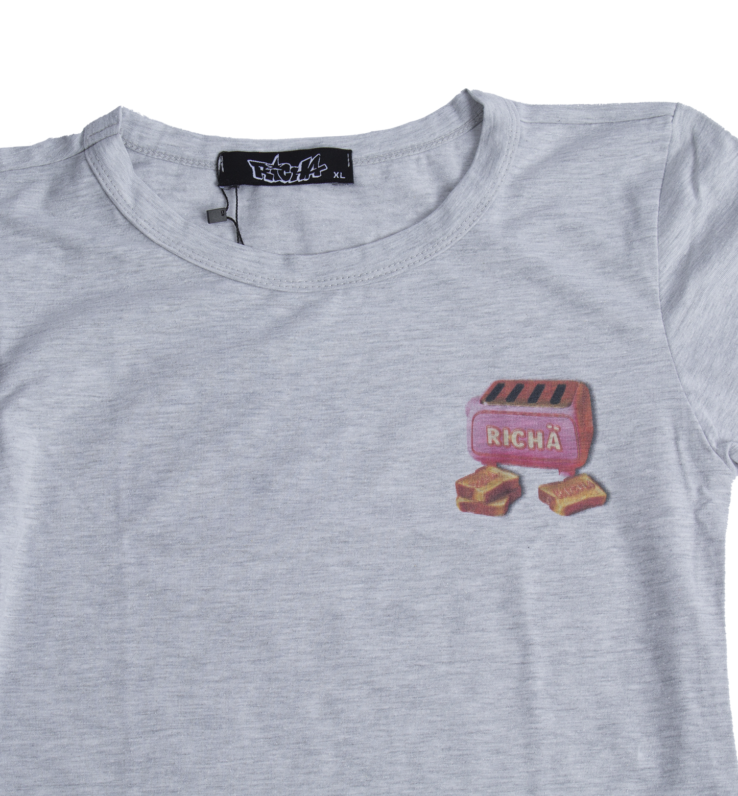 Toaster Baby Tee- Grey