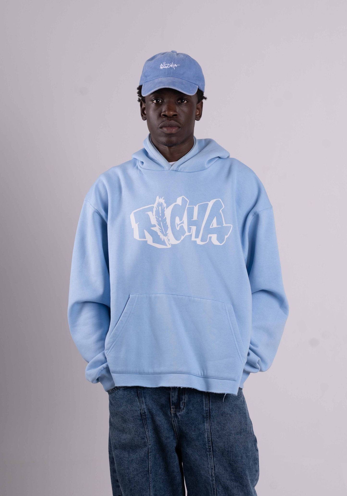 Blue Basic Hoodie