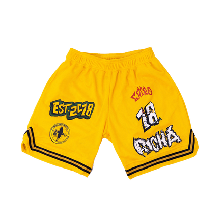 Yellow Basketball Shorts 2023