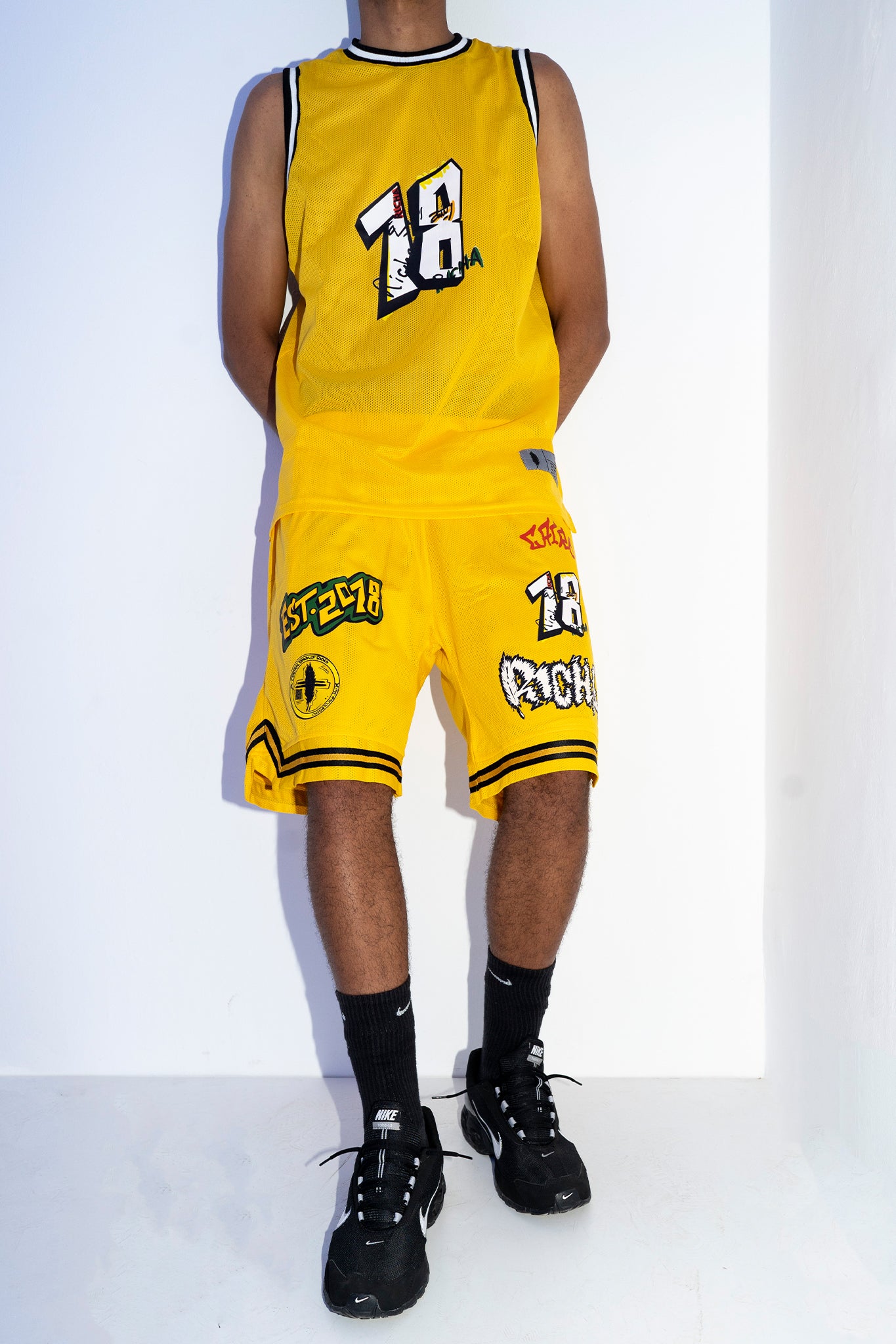 Yellow Basketball Shorts 2023