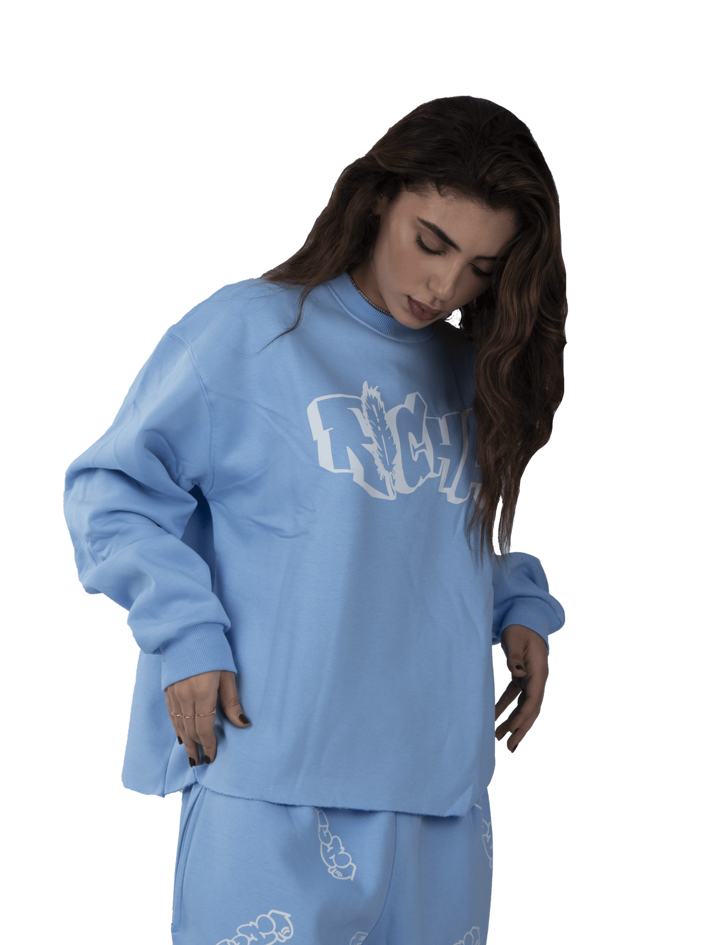 Blue Basic Crew Neck - Richa UAE