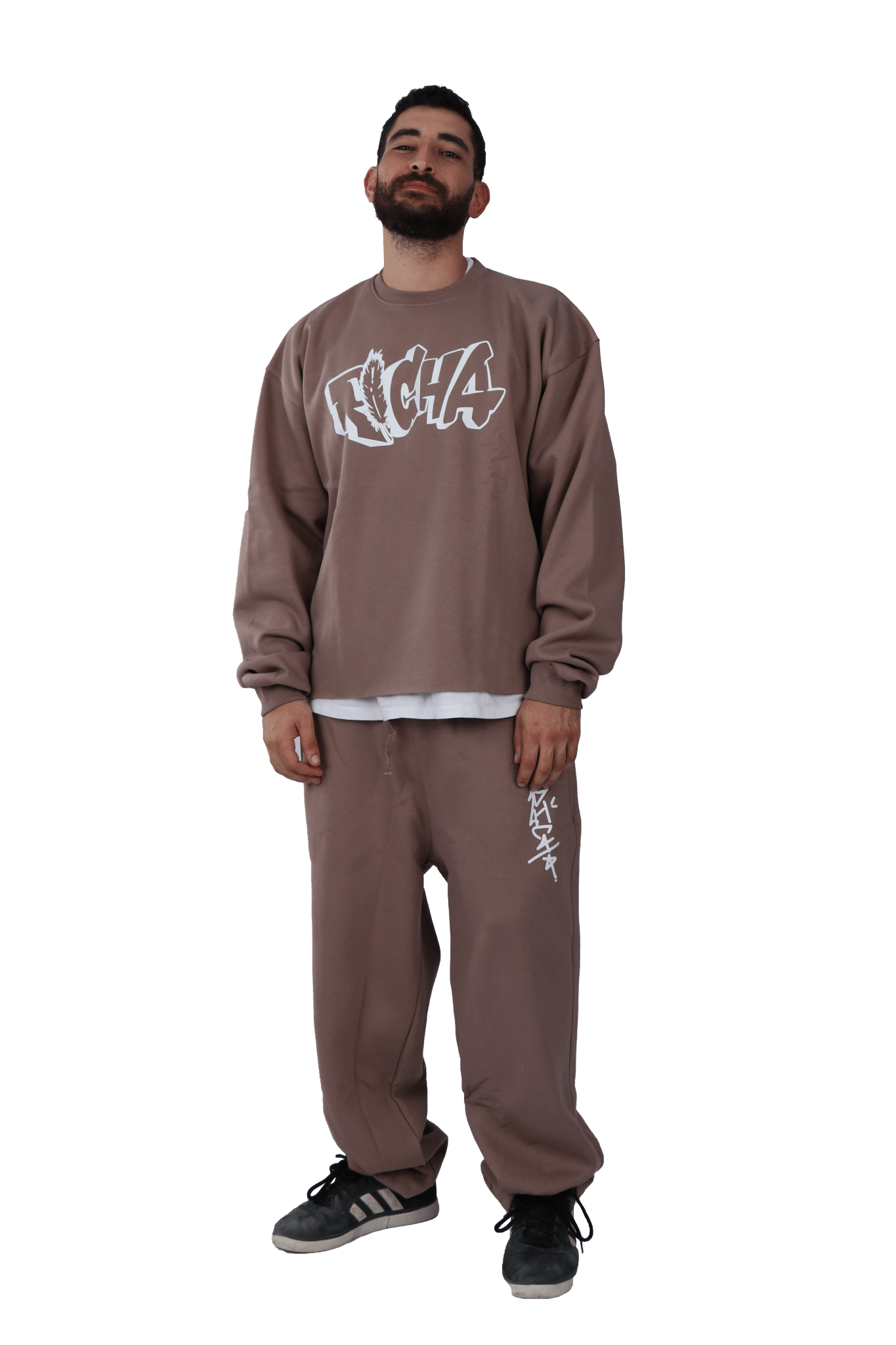 Brown Basic Crew Neck - Richa UAE