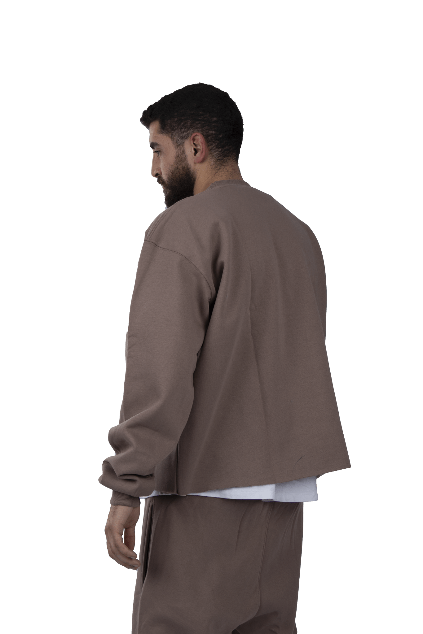 Brown Basic Crew Neck - Richa UAE