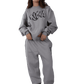 Grey Basic Crew Neck - Richa UAE