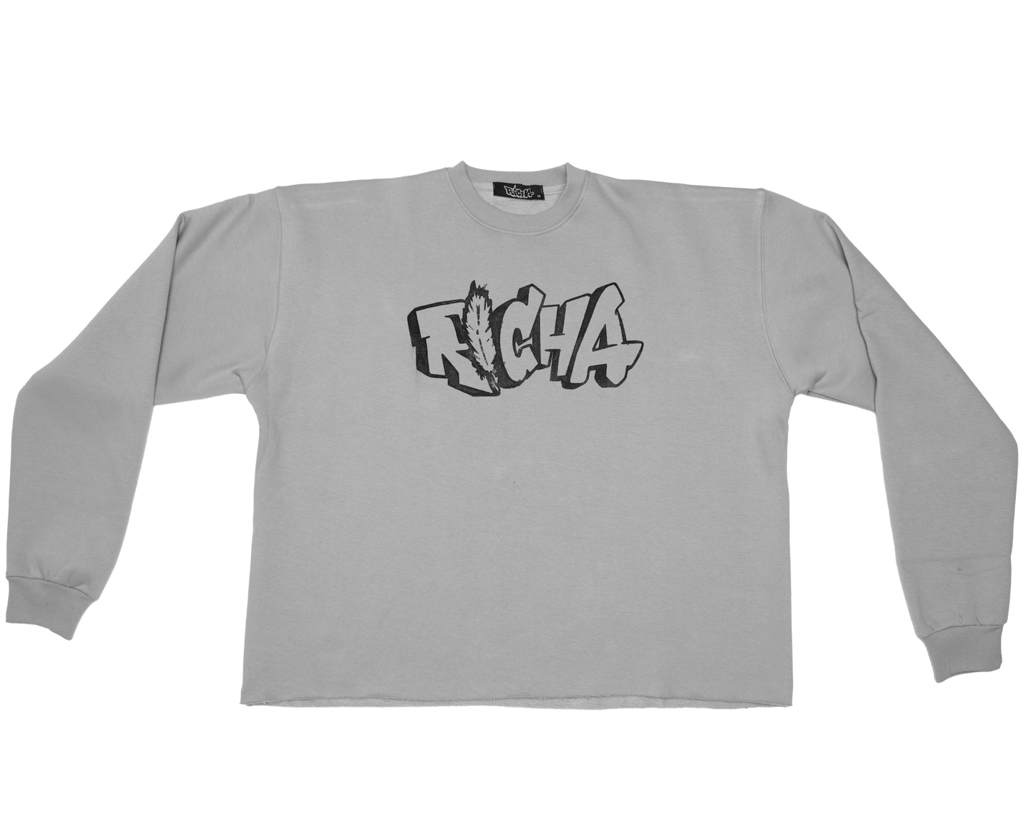 Grey Basic Crew Neck - Richa UAE