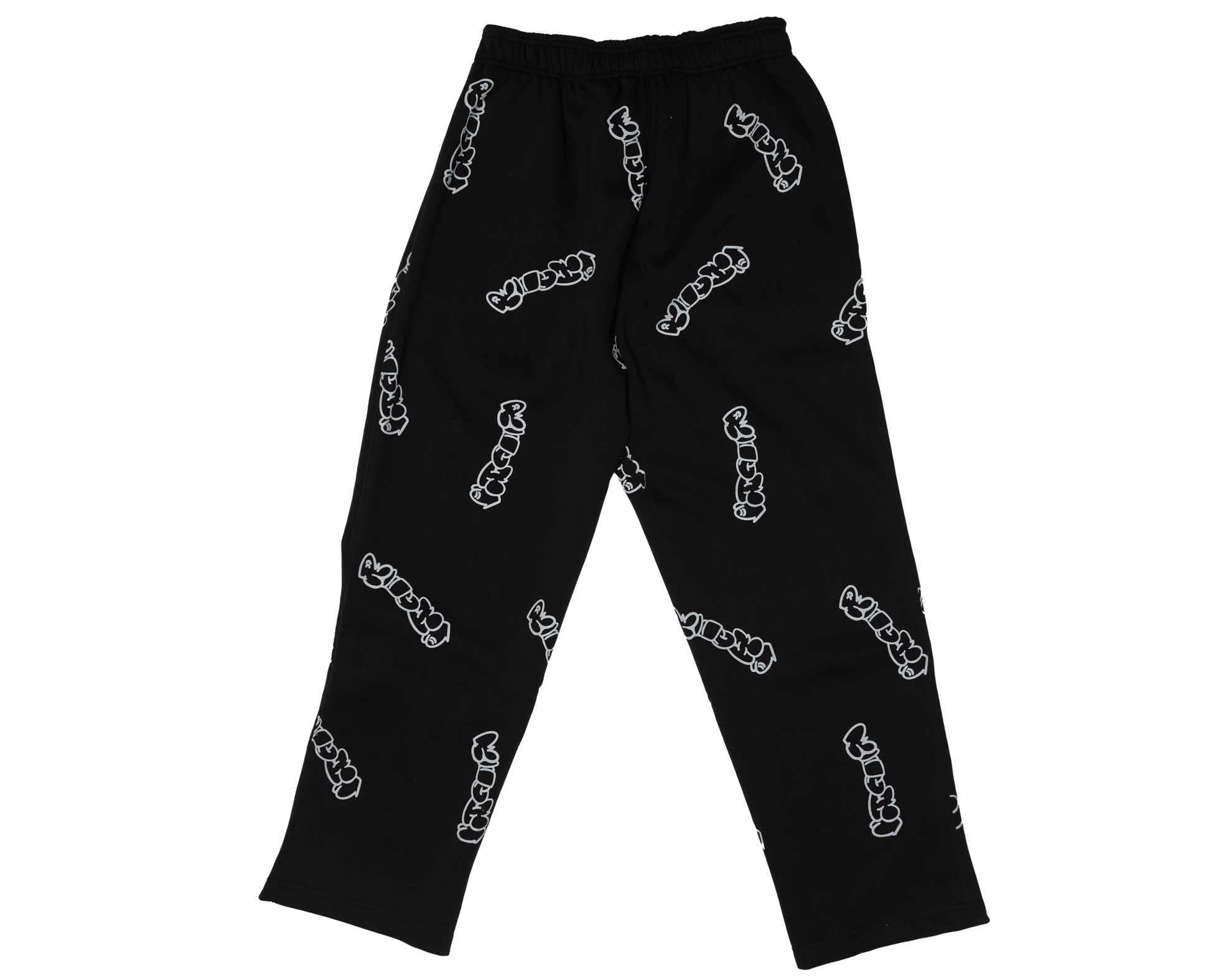 Patterned Black Richa Sweatpants - Richa UAE