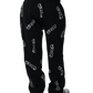 Patterned Black Richa Sweatpants - Richa UAE