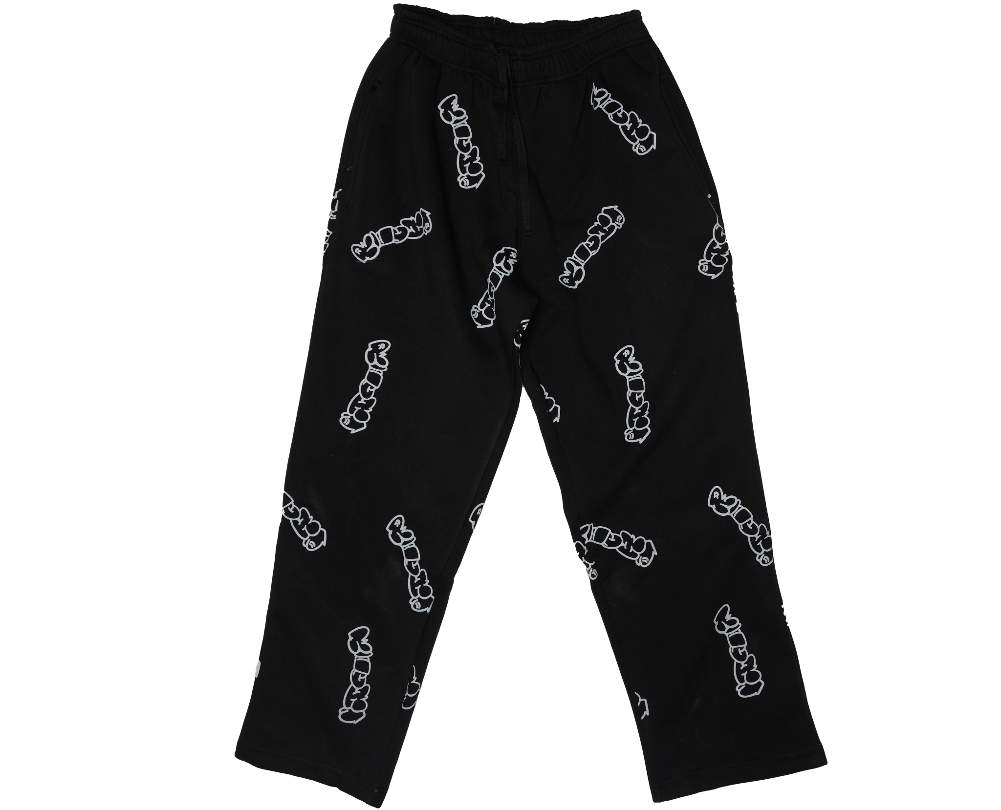 Patterned Black Richa Sweatpants - Richa UAE