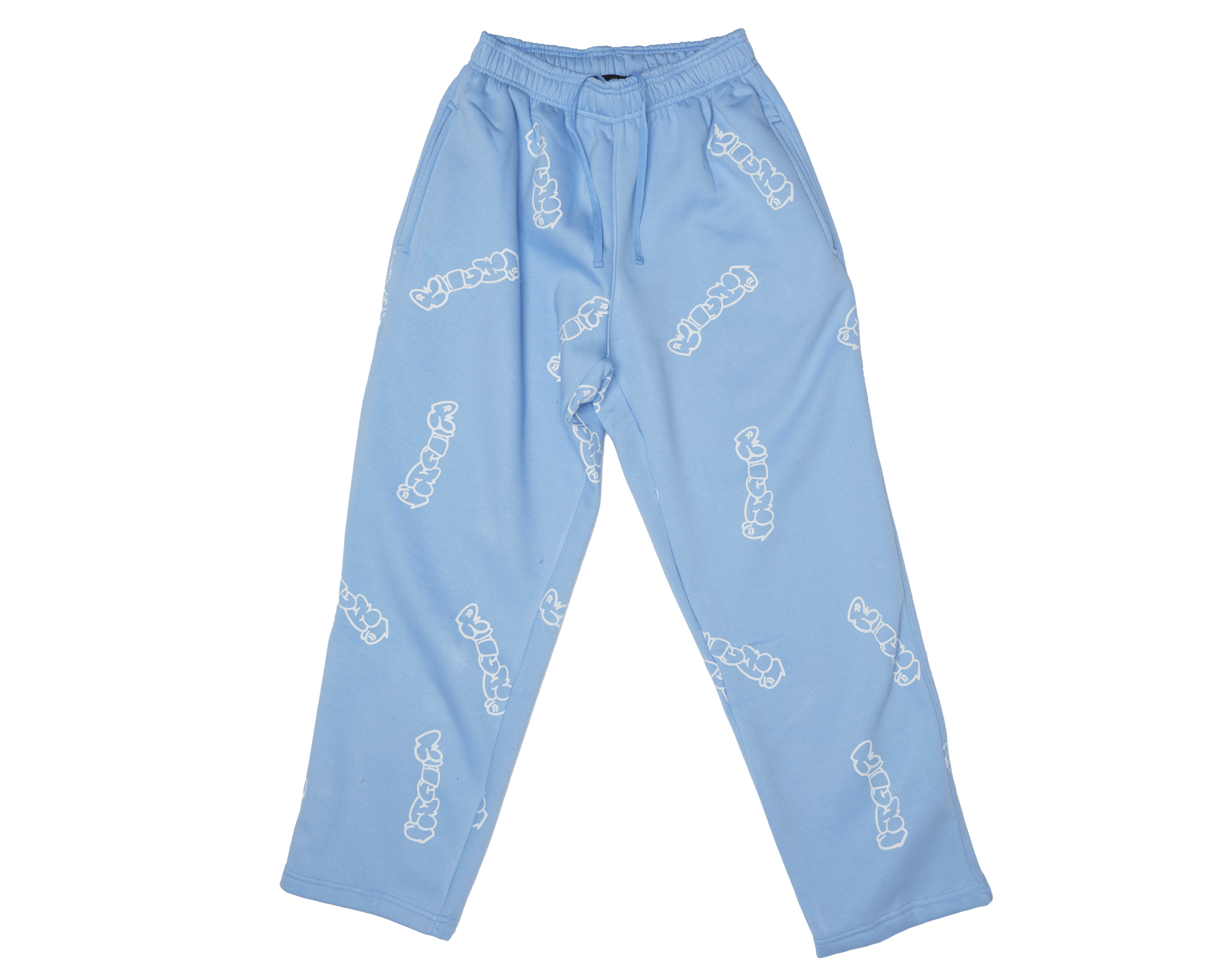Patterned Blue Richa Sweatpants - Richa UAE