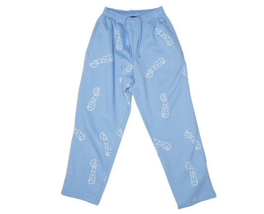 Patterned Blue Richa Sweatpants - Richa UAE