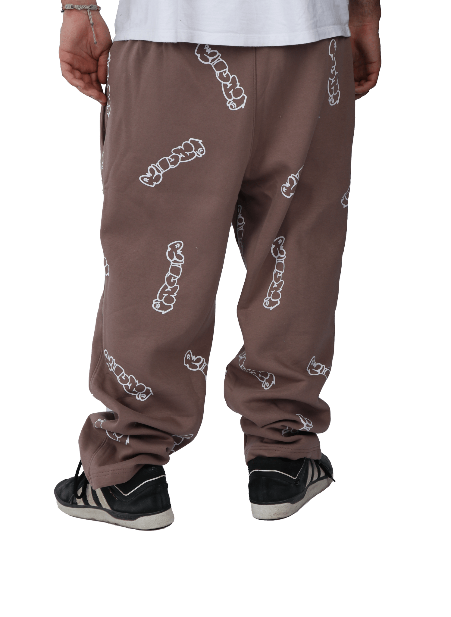 Patterned Brown Richa Sweatpants - Richa UAE