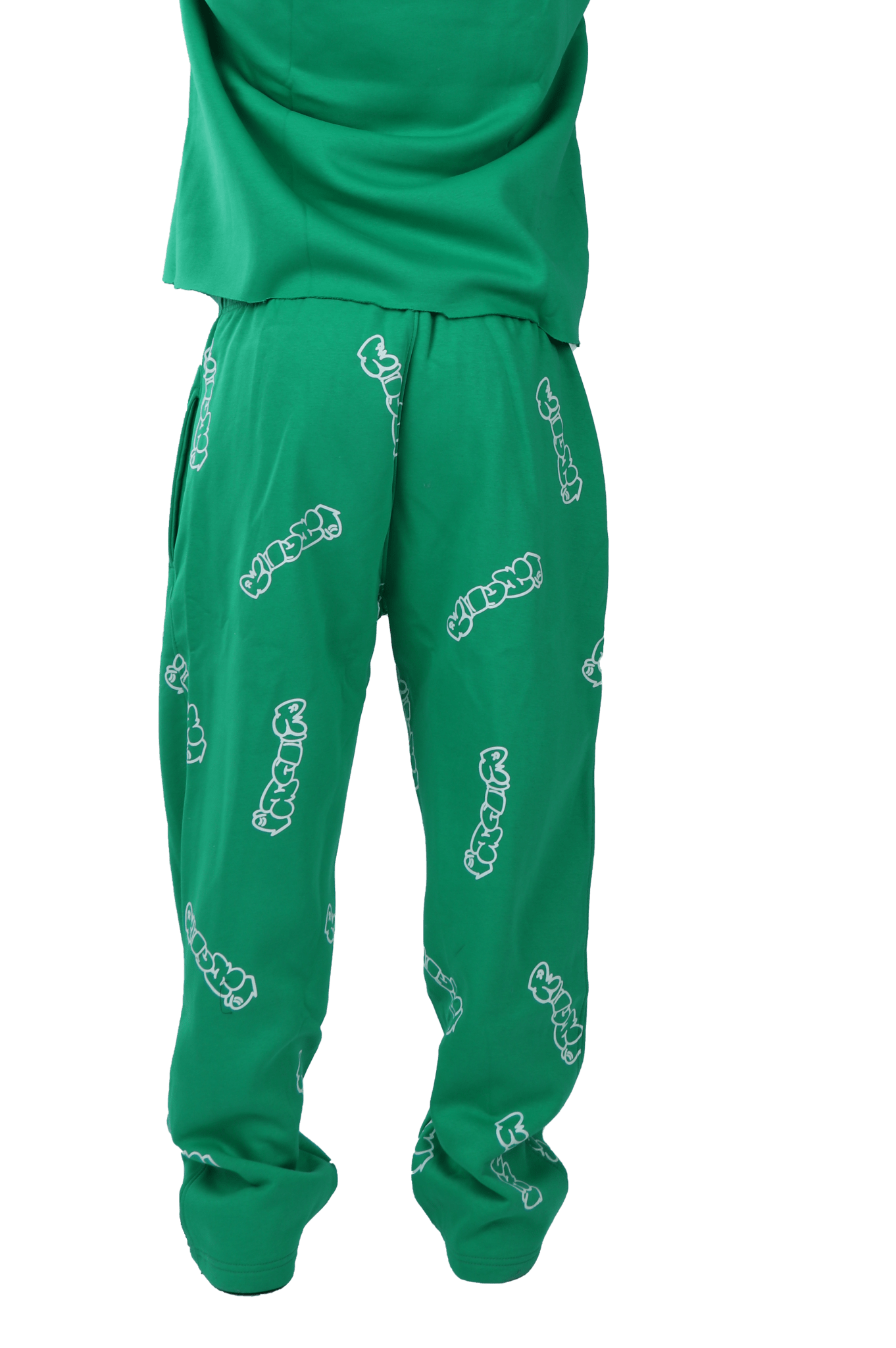 Patterned Green Richa Sweatpants - Richa UAE
