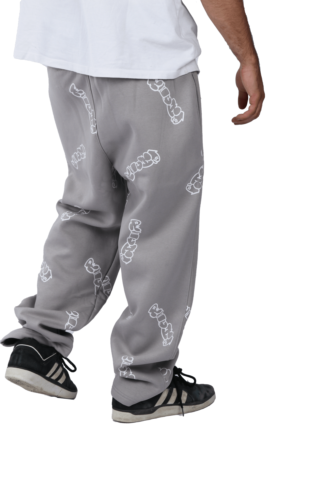 Patterned Grey Richa Sweatpants - Richa UAE