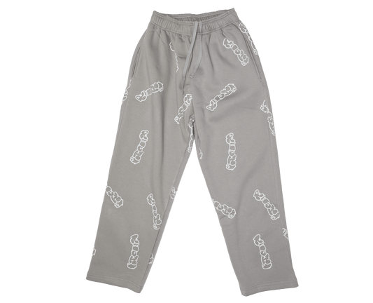 Patterned Grey Richa Sweatpants - Richa UAE