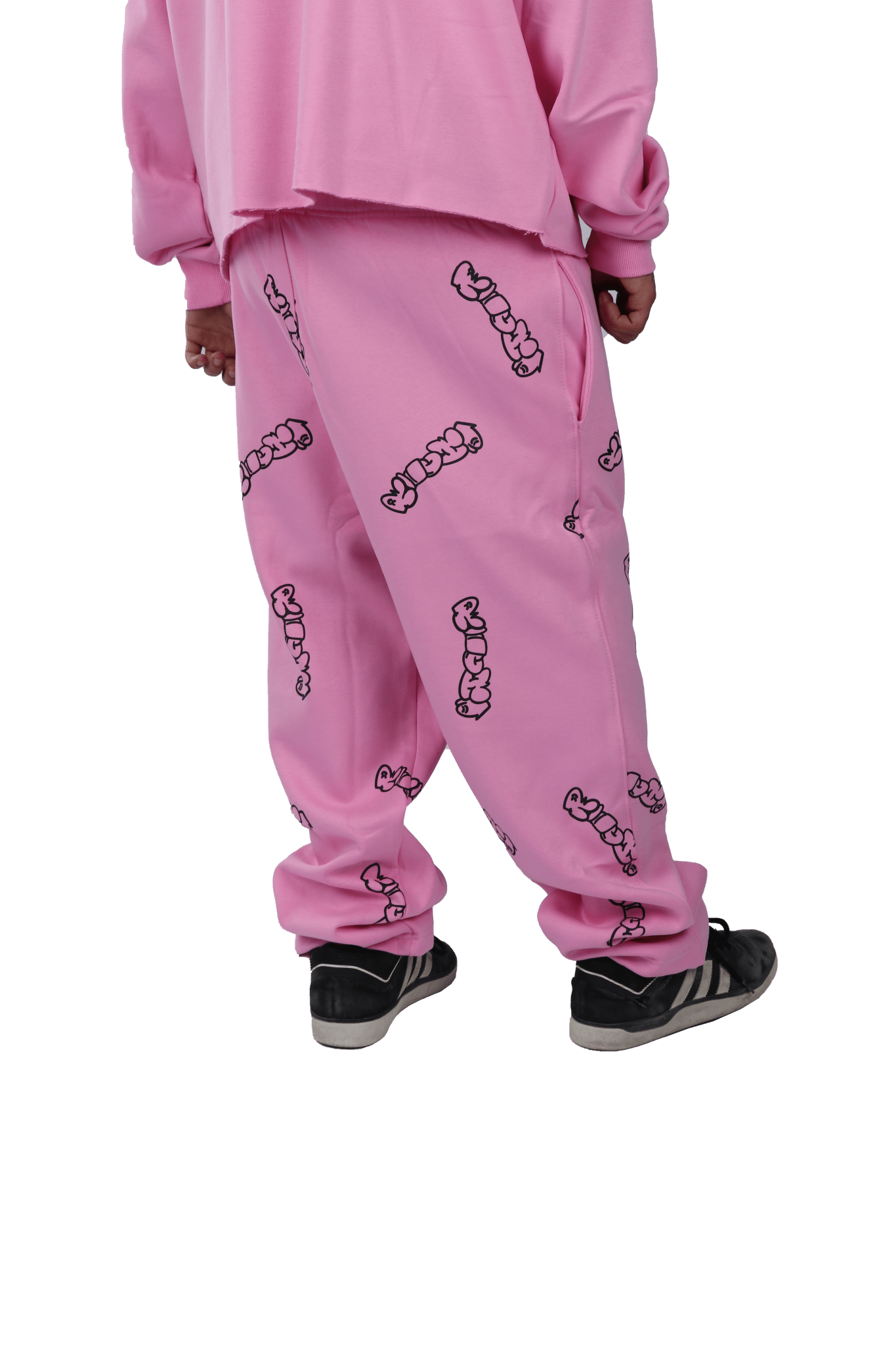 Patterned Pink Richa Sweatpants - Richa UAE