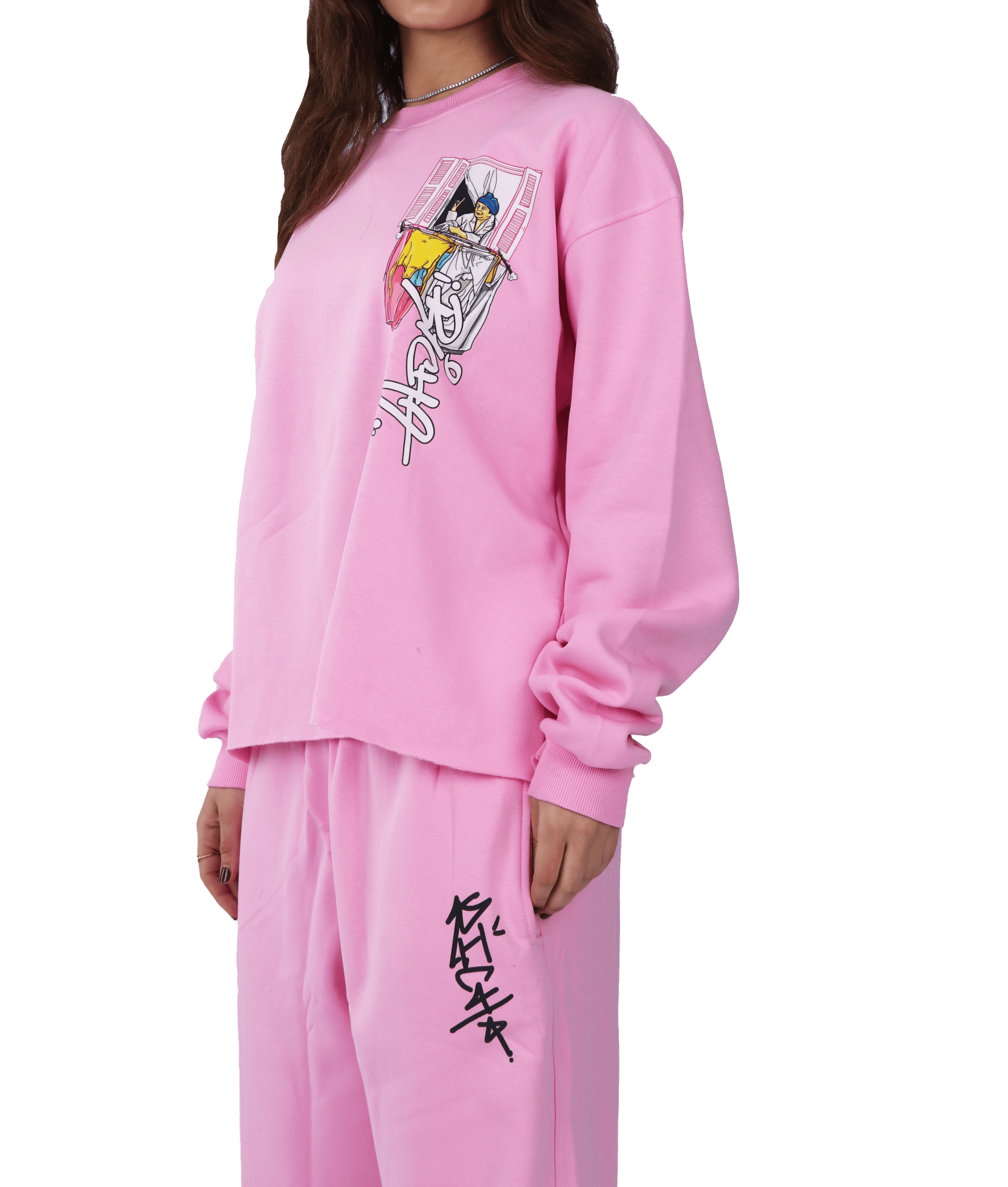 r&R®23 Pink Crew Neck - Richa UAE