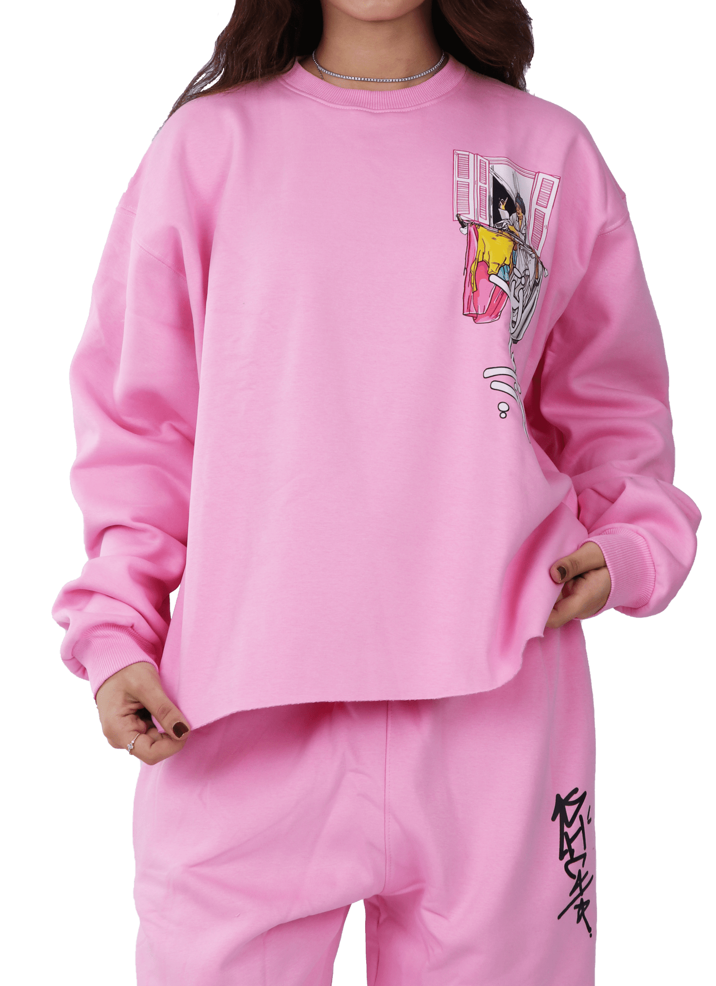 r&R®23 Pink Crew Neck - Richa UAE